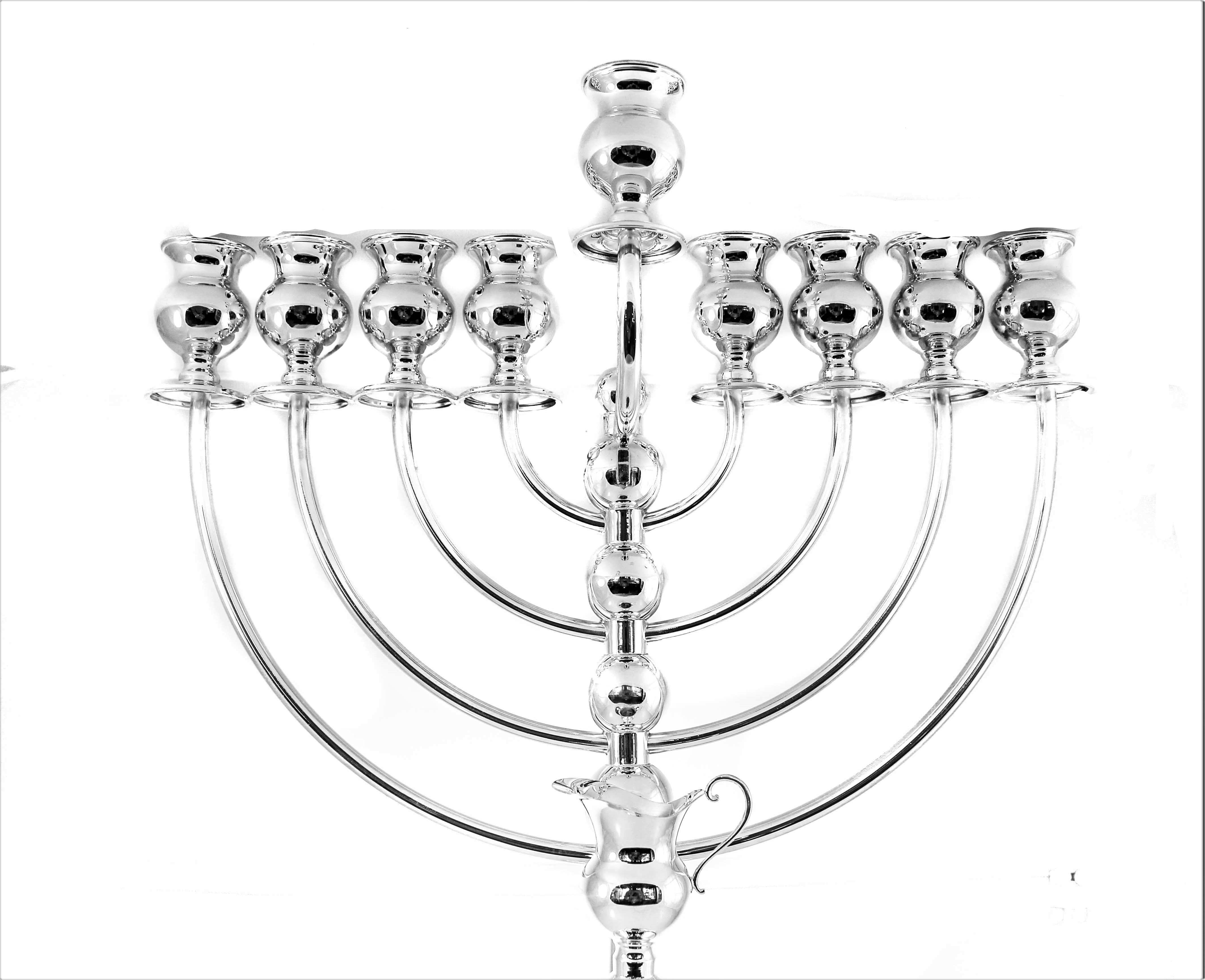 It’s that time of the year, so look no further. This sterling silver menorah will illuminate your home with the joy and pride that is Hanukkah. Uber-modern and sleek, this menorah takes the holiday to a whole different dimension. Four balls on the