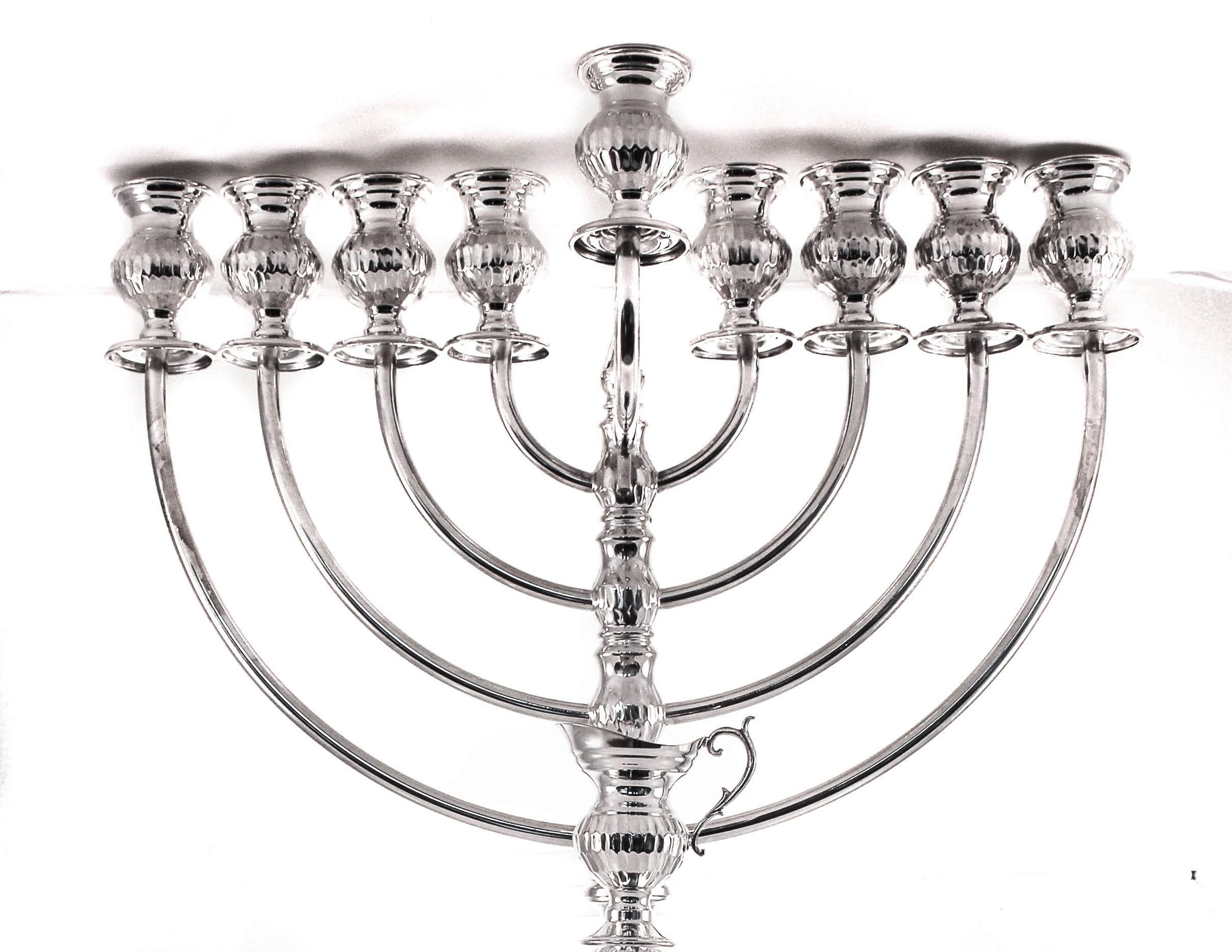 Hanukkah season has passed but it’s not too early to start thinking of next year. A sterling silver menorah becomes a family heirloom and gets passed down from generation to generation. Display your pride with a menorah that is magnificent. The
