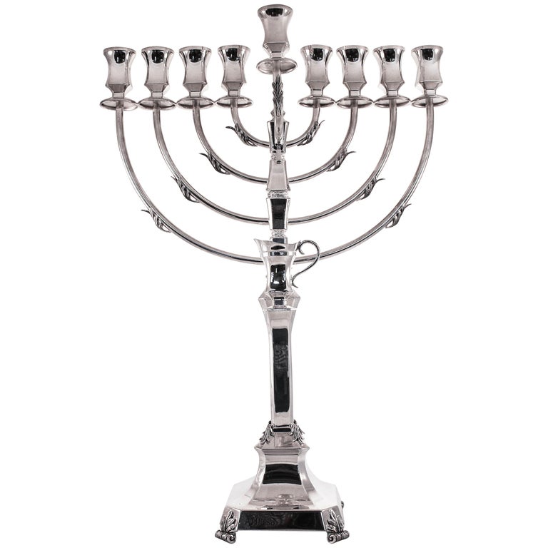 Sterling Menorah For Sale at 1stDibs