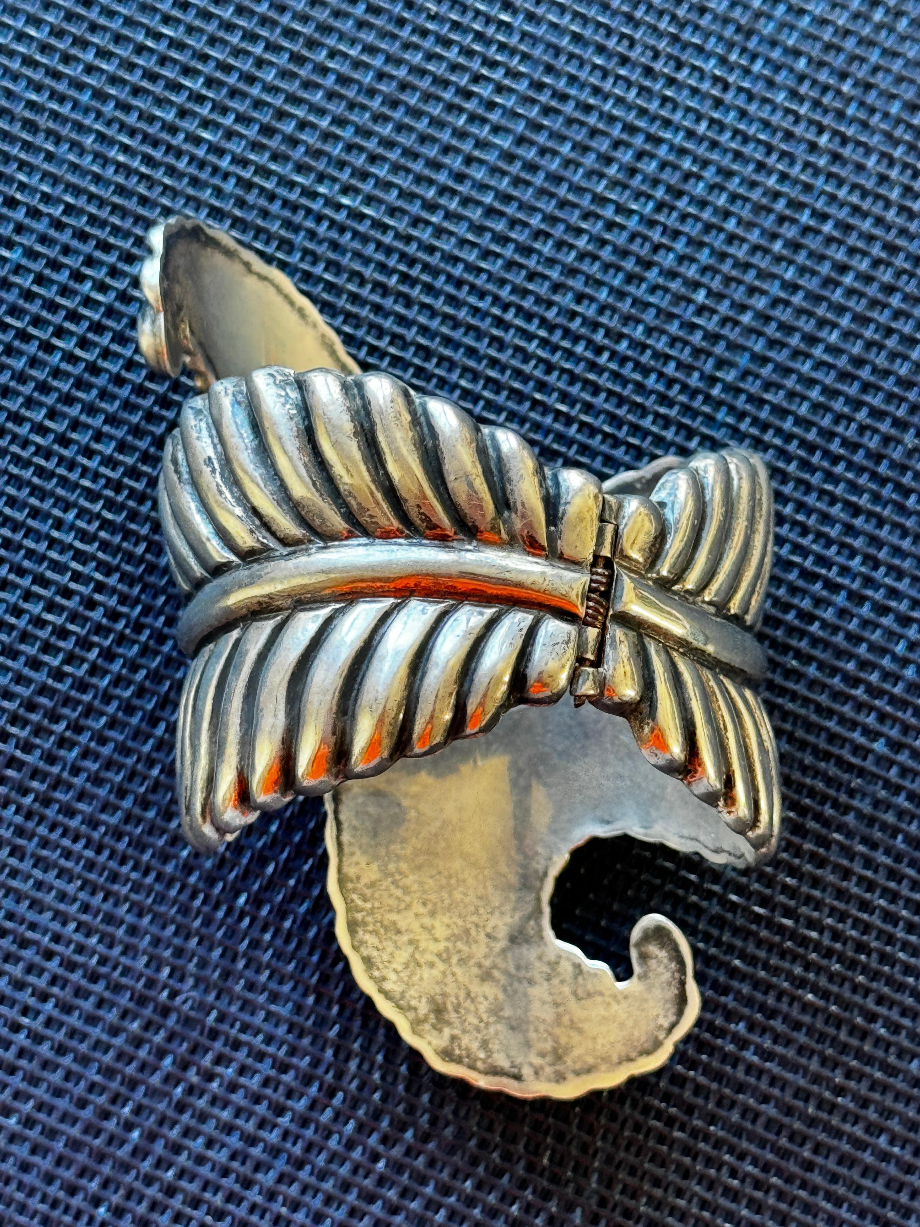 Sterling Mexican bracelet In Excellent Condition For Sale In San Francisco, CA