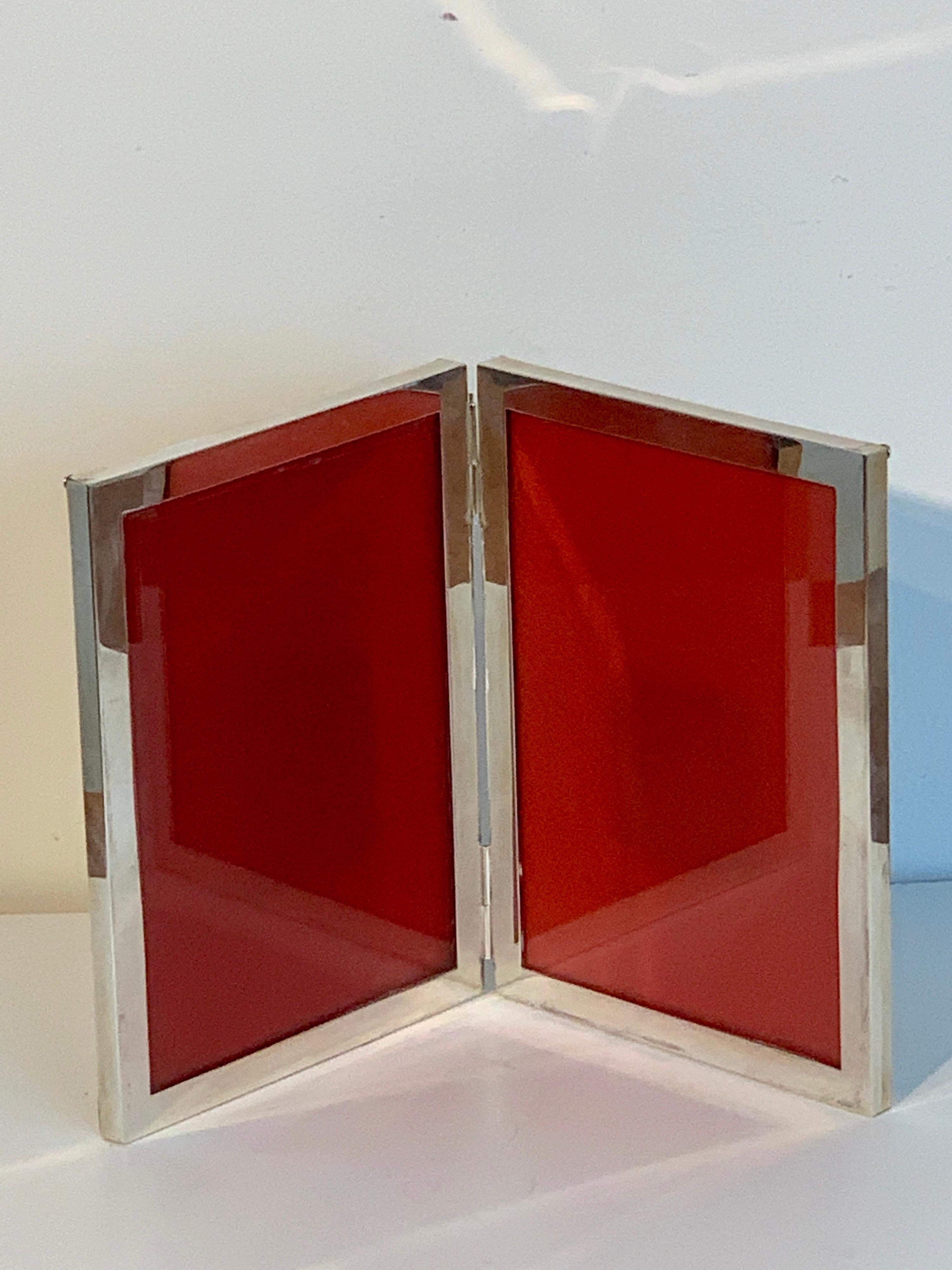 Sterling Modern Double Folding Frame, Handmade 4