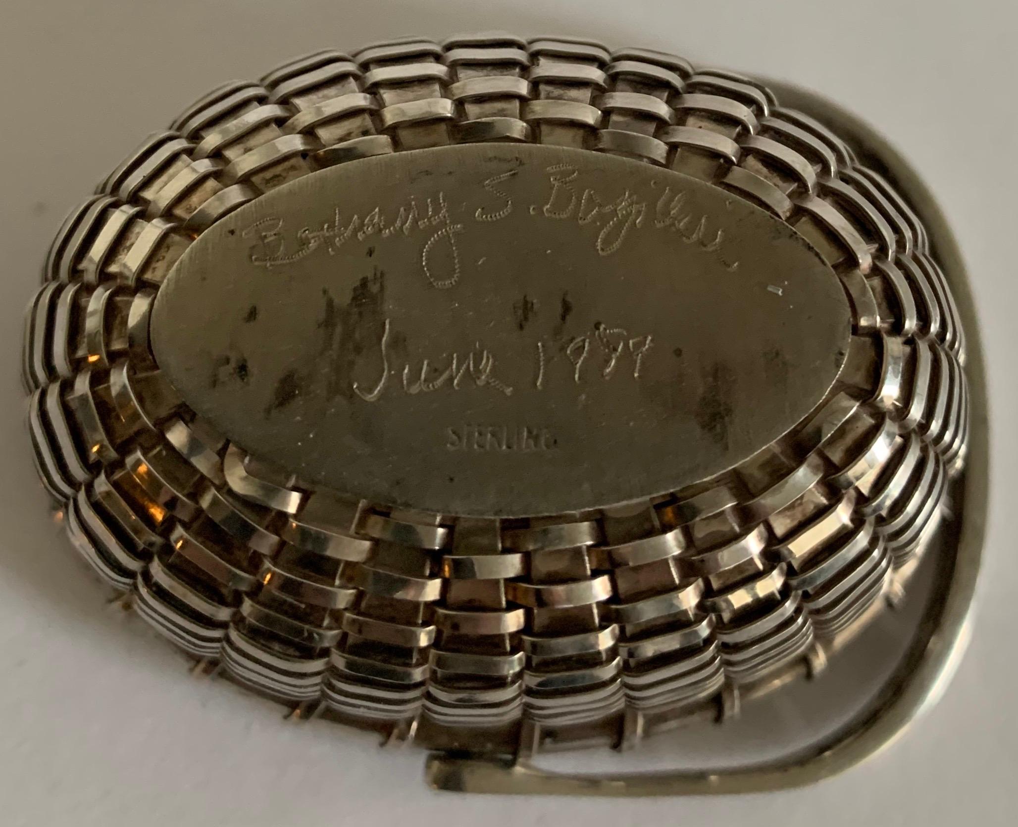Sterling Silver Nantucket Basket Salt Cellar by Bethany Borzilleri 1