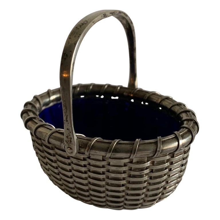 Sterling Silver Nantucket Basket Salt Cellar by Bethany Borzilleri at