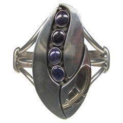 Bracelet manchette en Sugilite Navajo Wilbert Cora Vandever