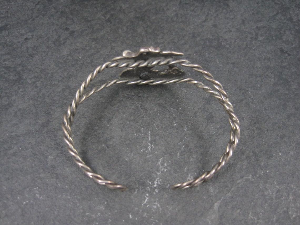 Women's Sterling Nude Fairy Goddess Cuff Bracelet 6.25 Inches For Sale