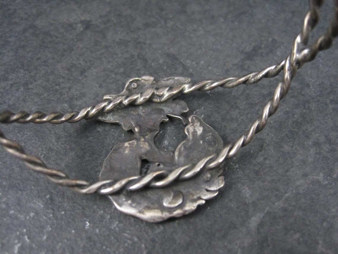 Sterling Nude Fairy Goddess Cuff Bracelet 6.25 Inches For Sale 1