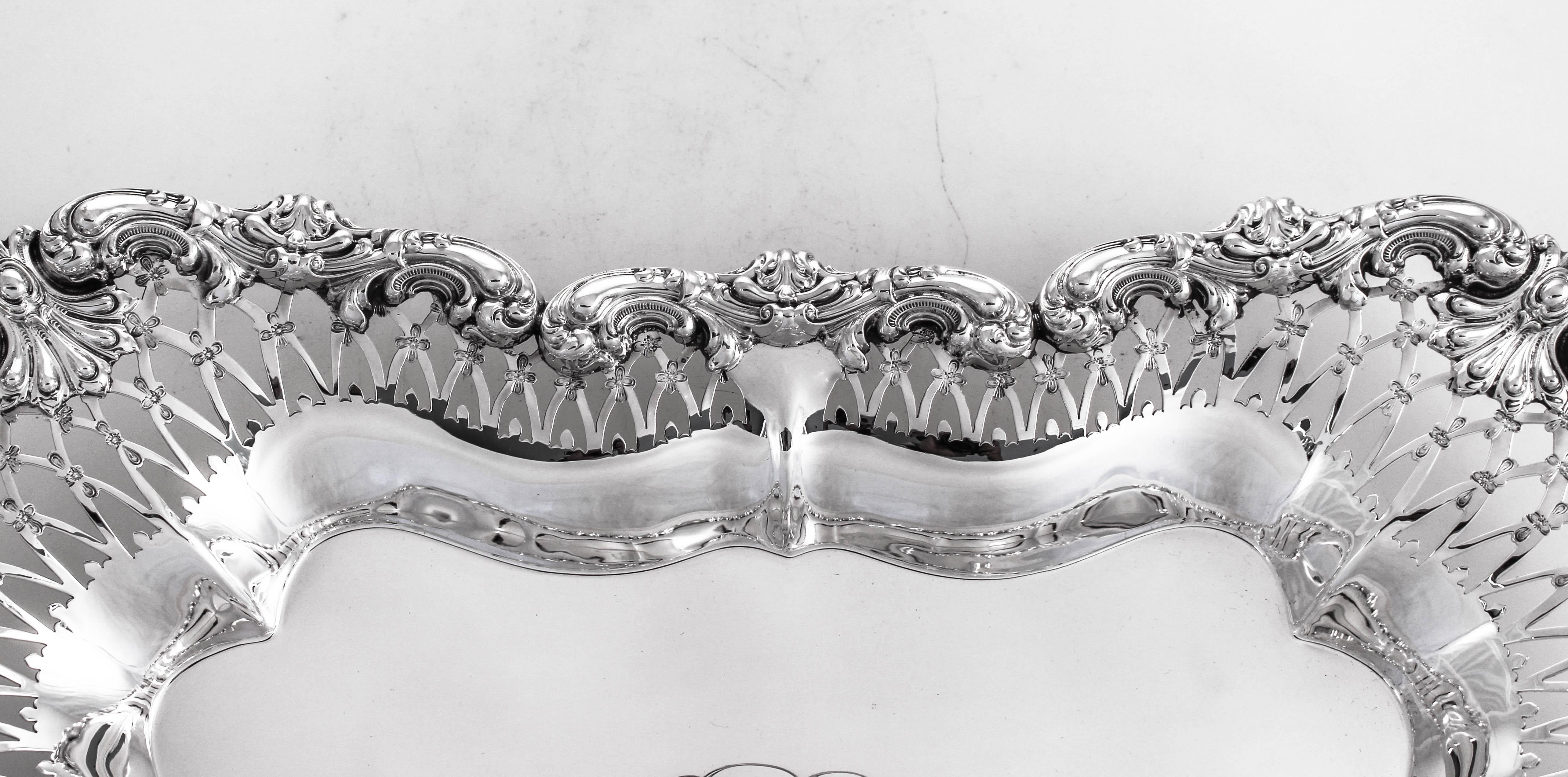 American Sterling Oblong Dish For Sale