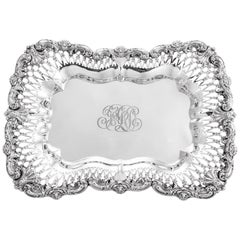 Plat oblongue en argent sterling