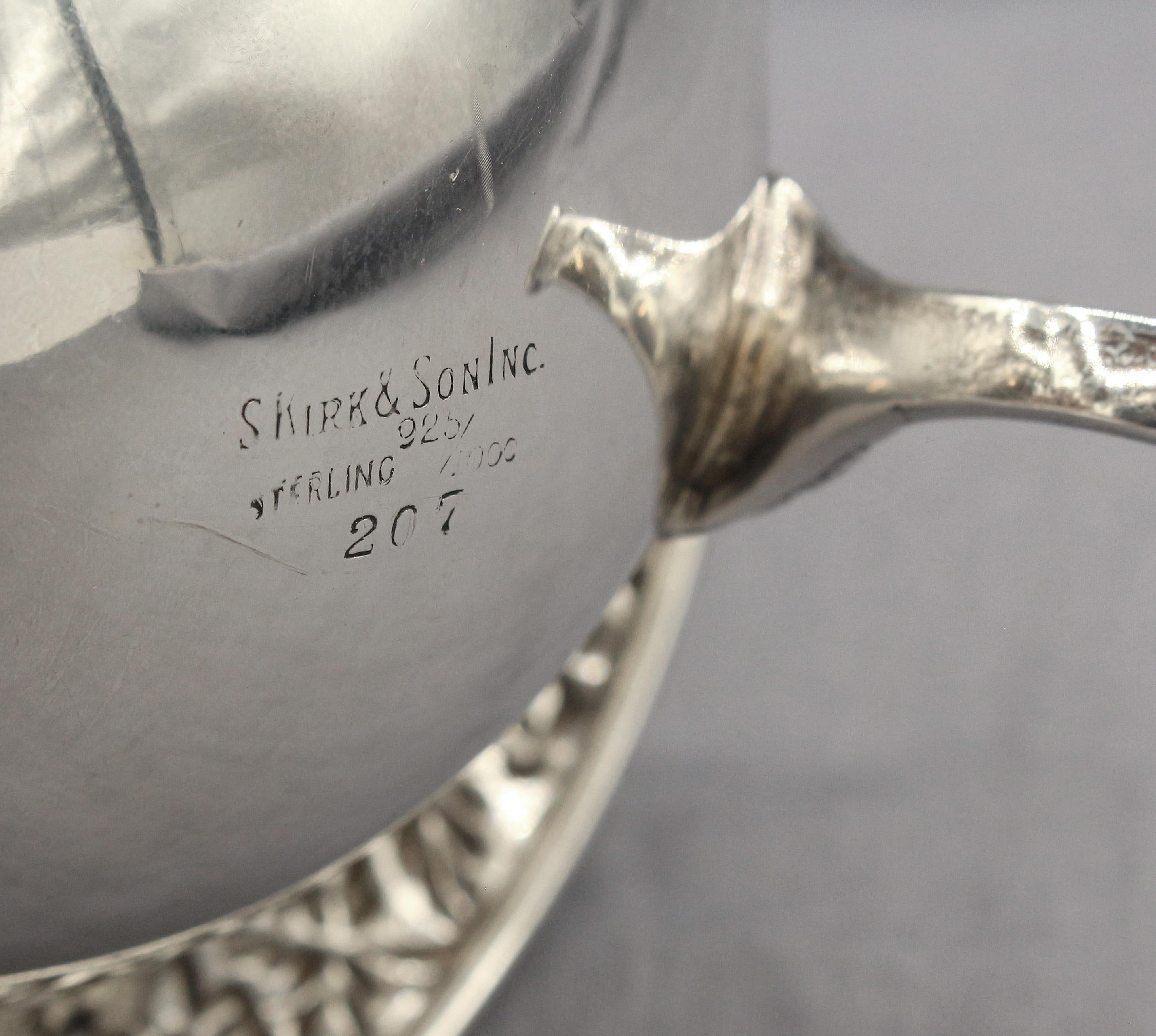 20th Century Sterling Open Sugar Bowl by S. Kirk & Son, Inc.