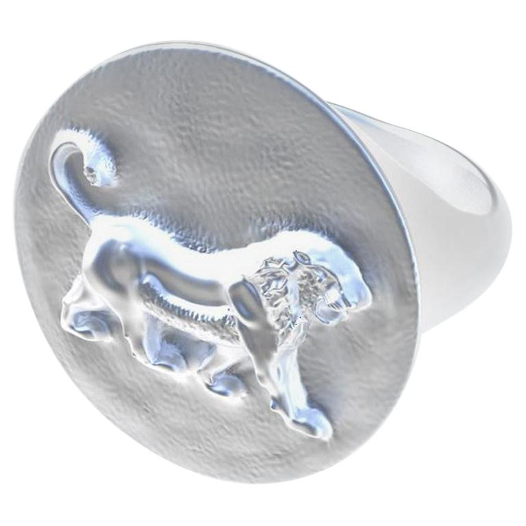 For Sale:  Sterling Persepolis Lion Signet Ring