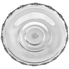 Sterling Platter on Pedestal