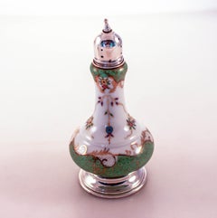Sterling Porcelain Salt Shakers