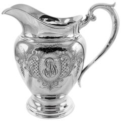 Sterling Puritan Water Pitcher