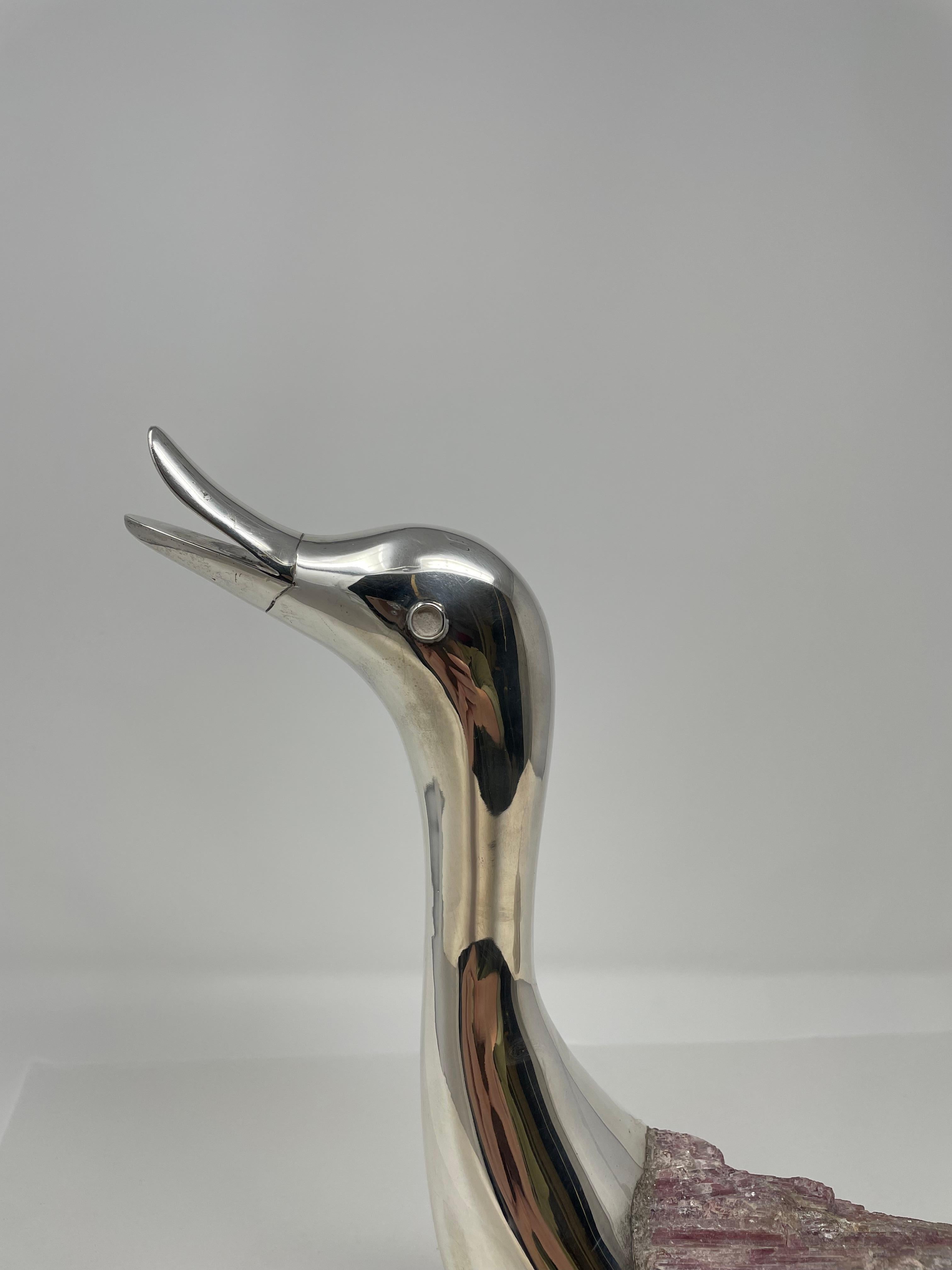 Pato de Esterlina y Cuarzo by Grupo Gal en Bueno estado para la venta en Greer, SC