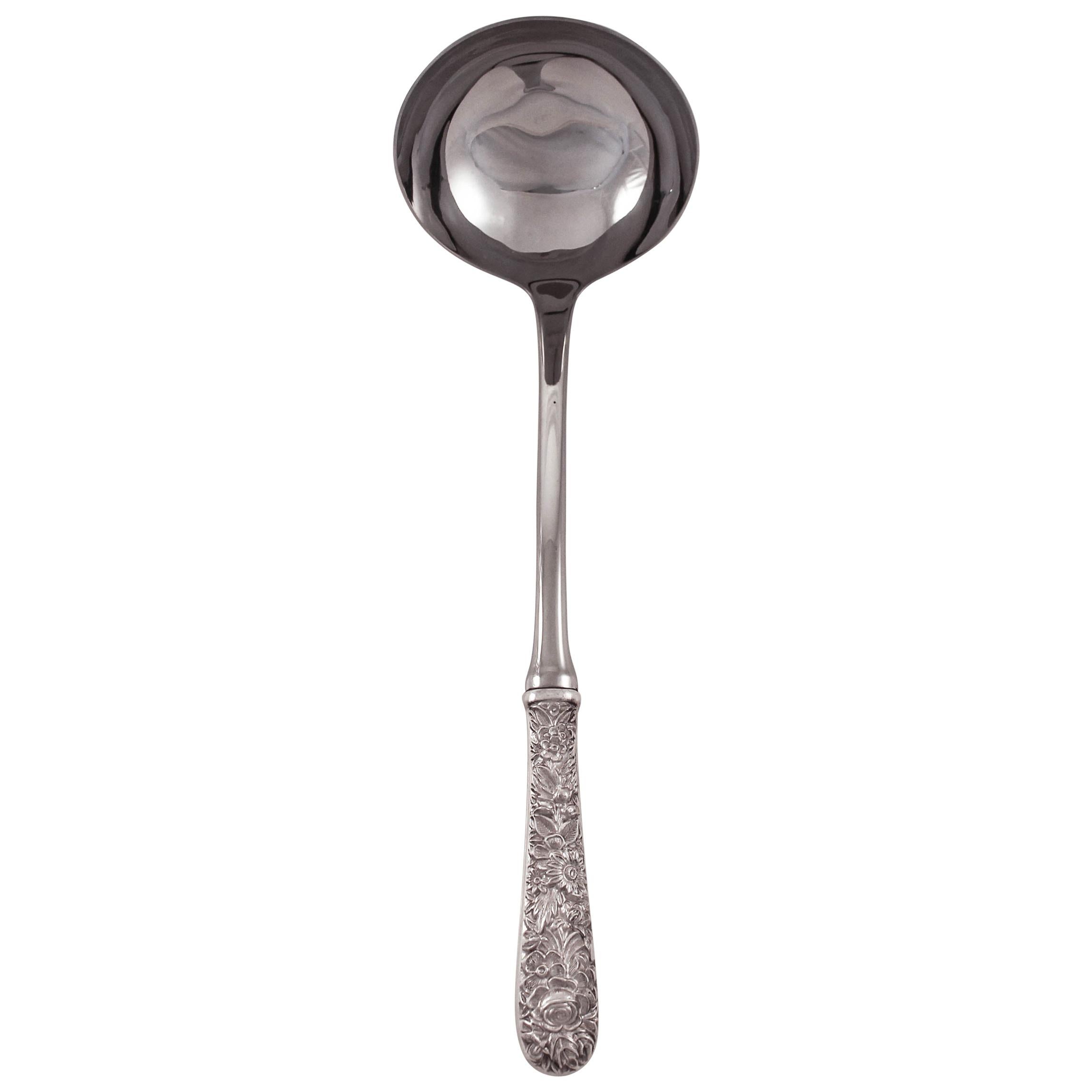 Sterling Repousse Ladle For Sale
