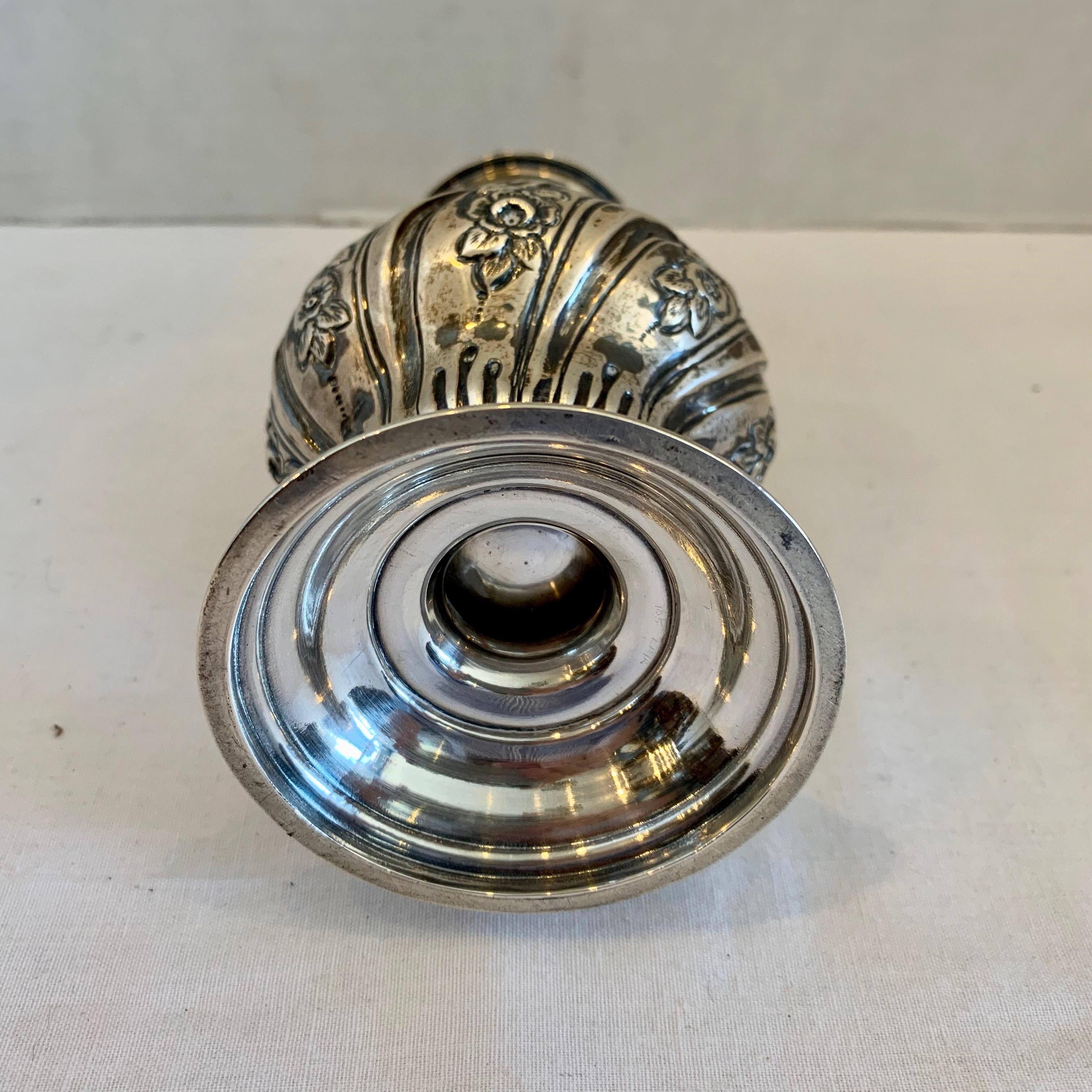 Sterling Repousse  Powdered Sugar Shaker For Sale 1