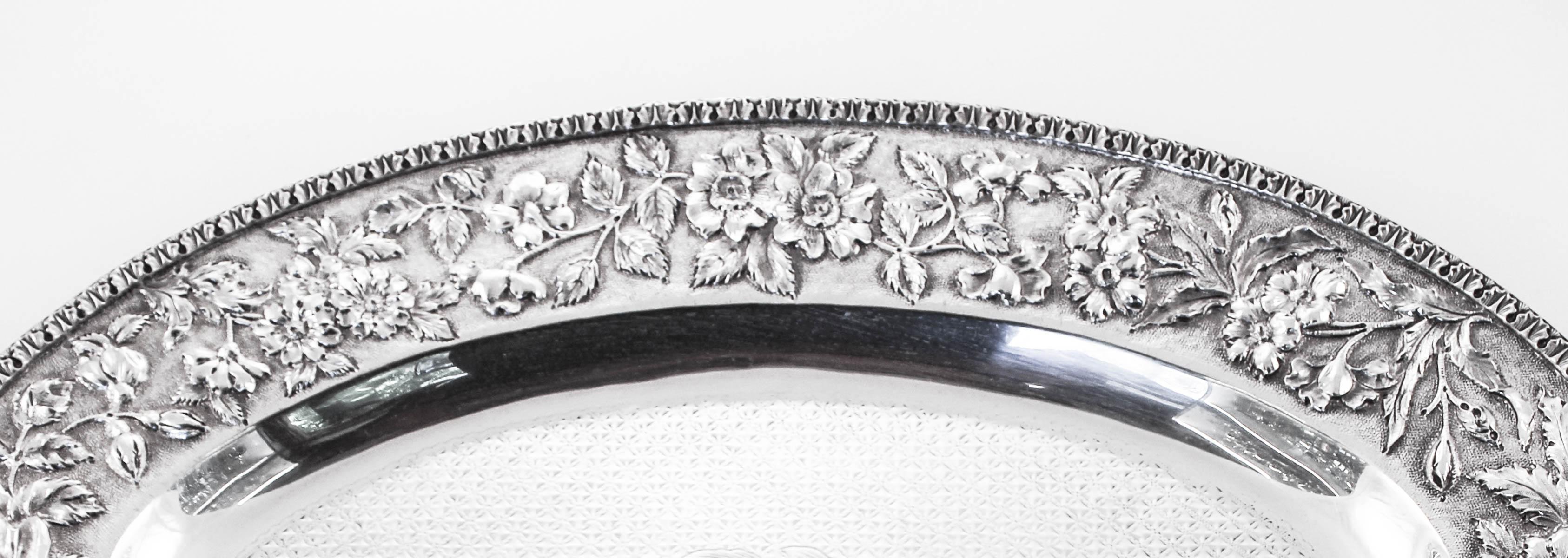 American Sterling Repousse Tray