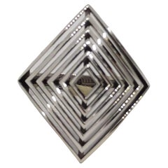 Sterling  Rhombus Rows Ring