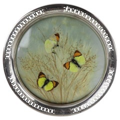 Sterling Rim Butterfly Tray