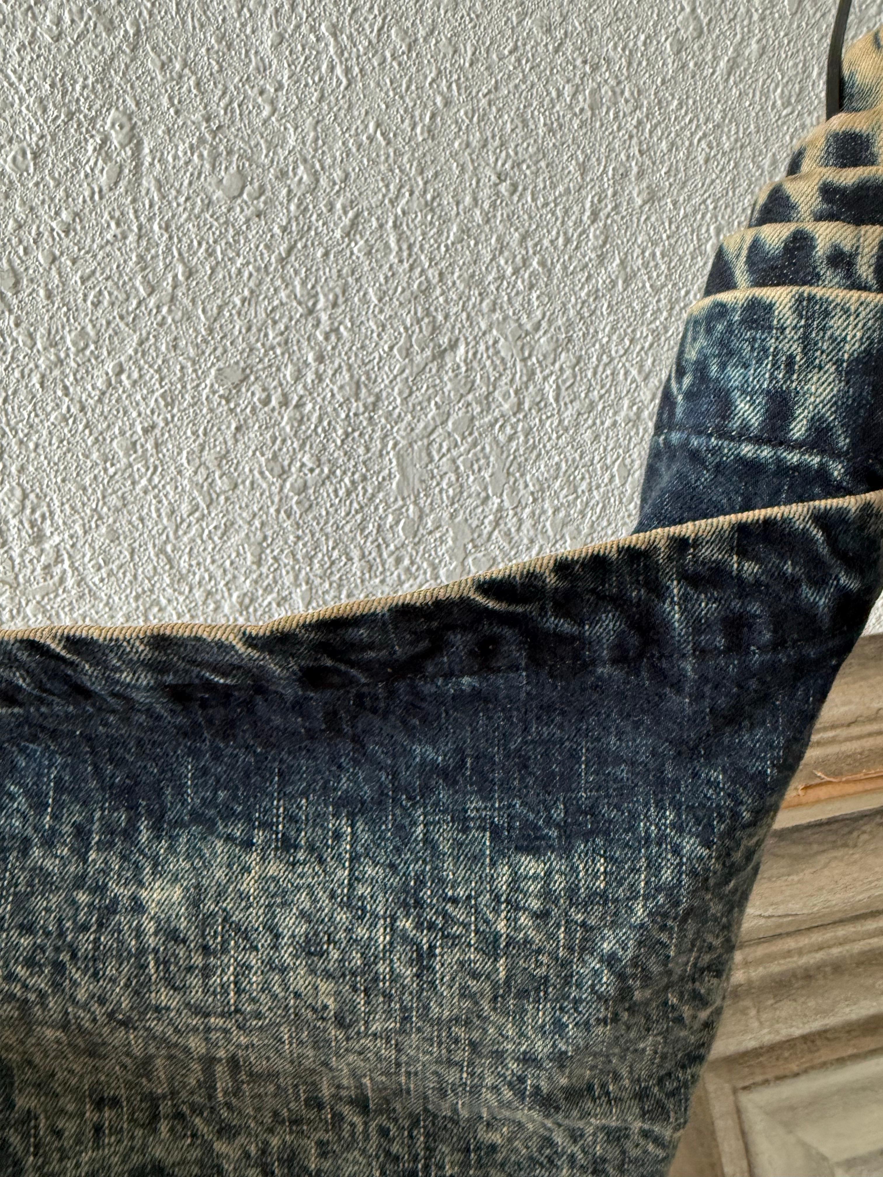 Sterling Ruby American Flag Denim Chianti Flag Tapestry Wall Hanging Pop Art For Sale 11