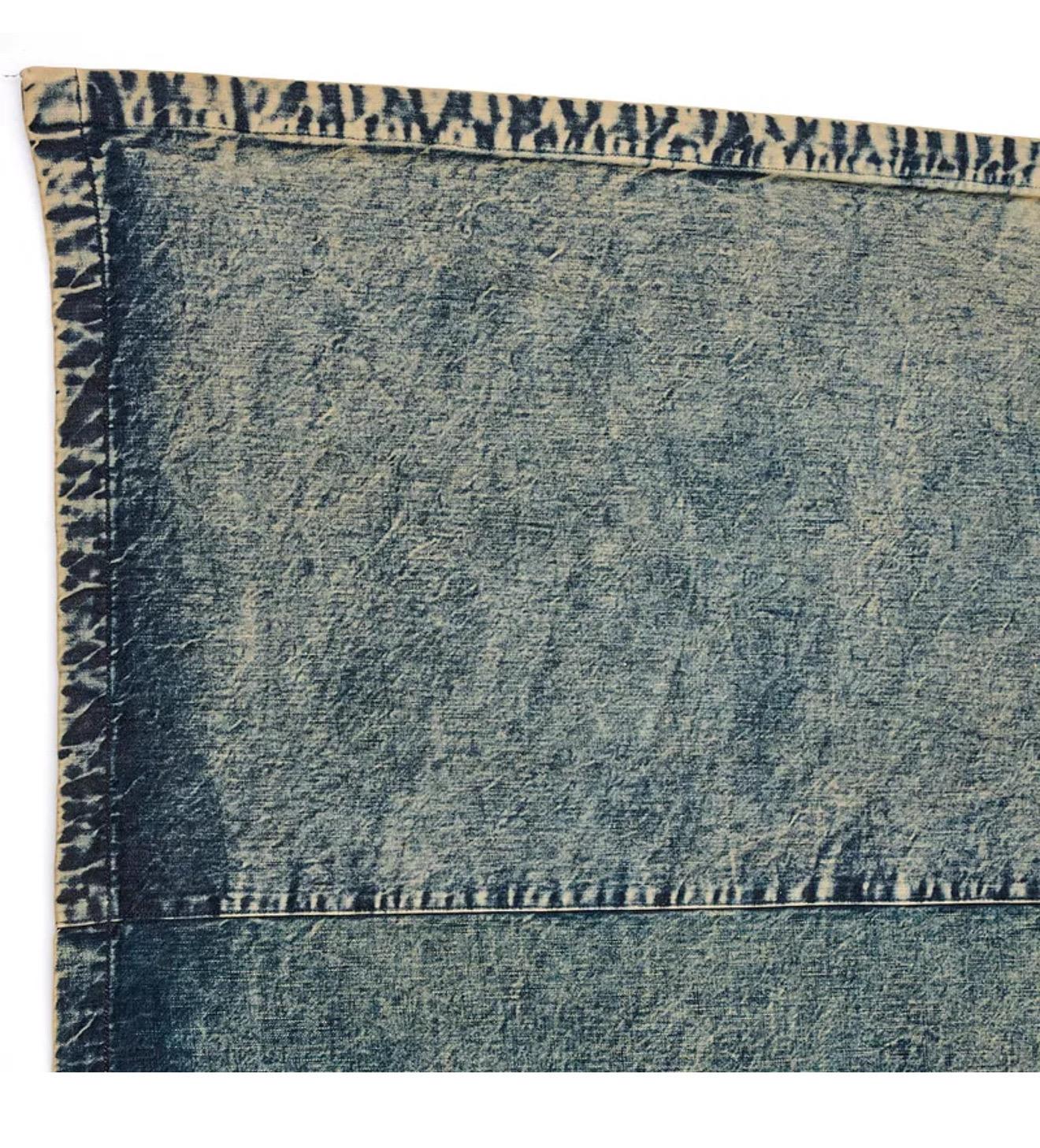 Sterling Ruby American Flag Denim Chianti Flag Tapestry Wall Hanging Pop Art For Sale 8