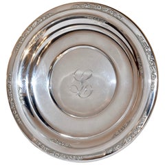 Vintage Sterling Sandwich Plate, circa 1936