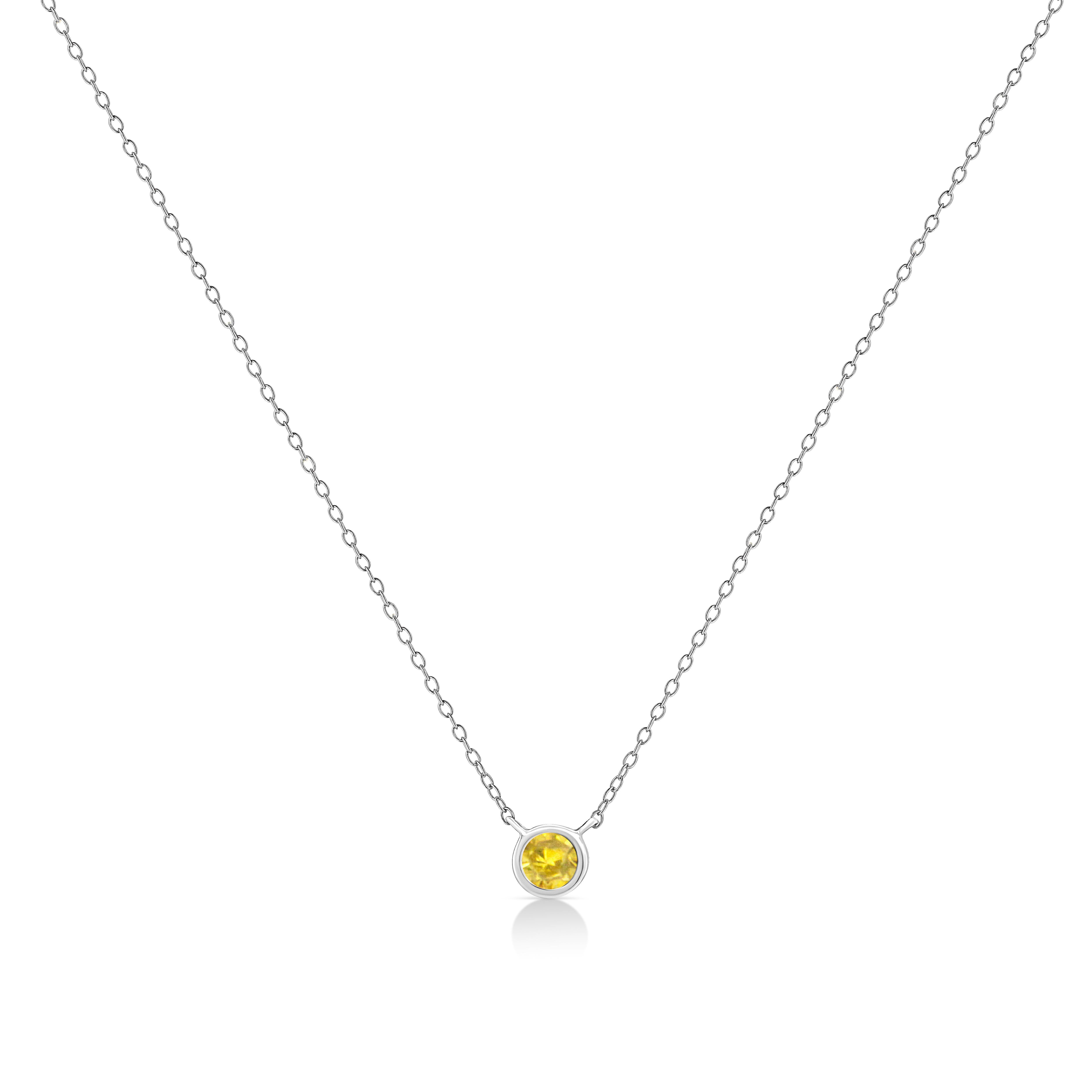 Some things shouldn't be reinvented, which is why we created the Solitaire Yellow Diamond Necklace. This is the perfect way to highlight every big occasion, transition, and personal achievement in your life. This Solitaire Diamond Necklace features