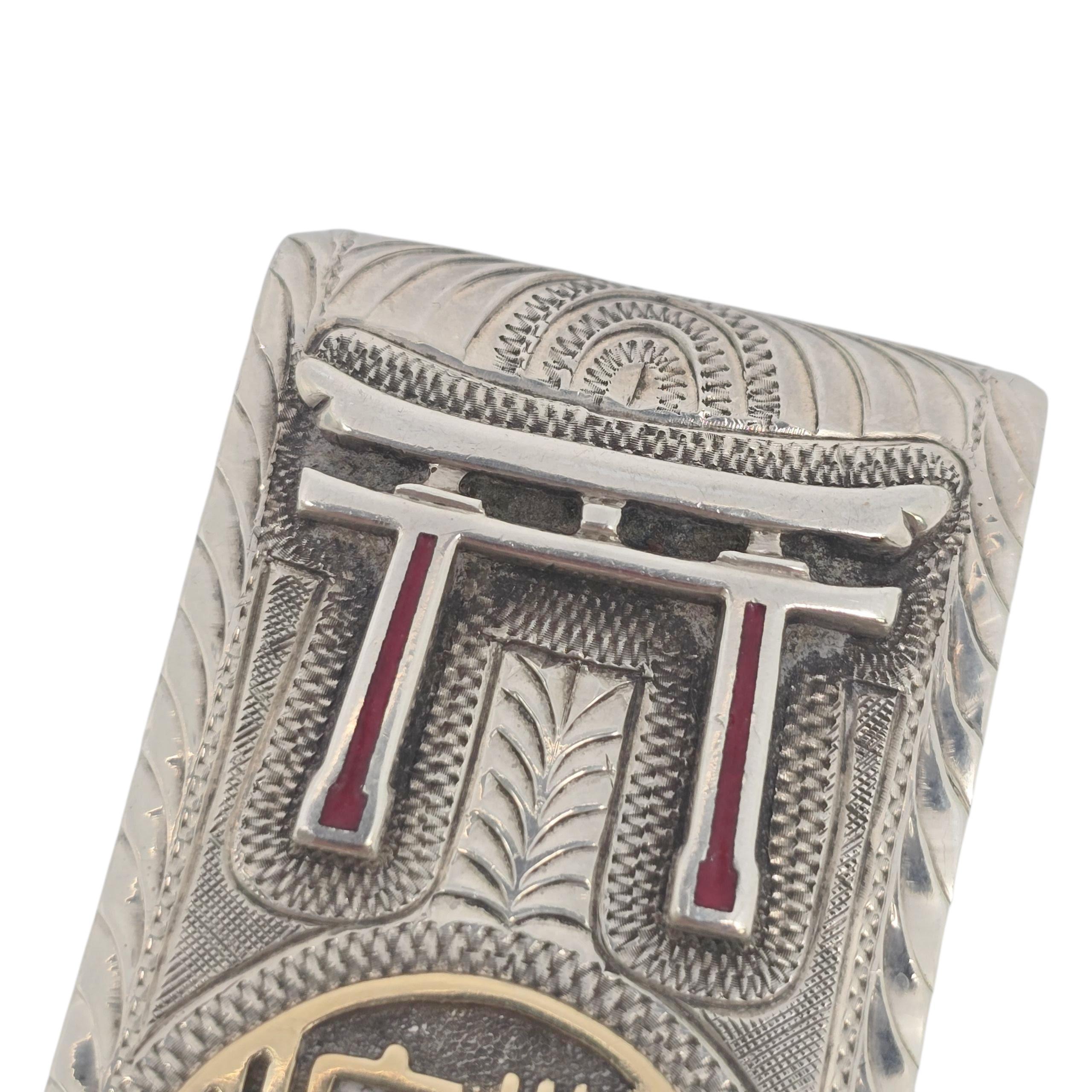 Pince à billets en argent sterling, or jaune 10K, avec accents Good Fortune & Wealth #23330 2