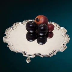 Sterling Silver 12" Salver / Platter / Tray London 1927