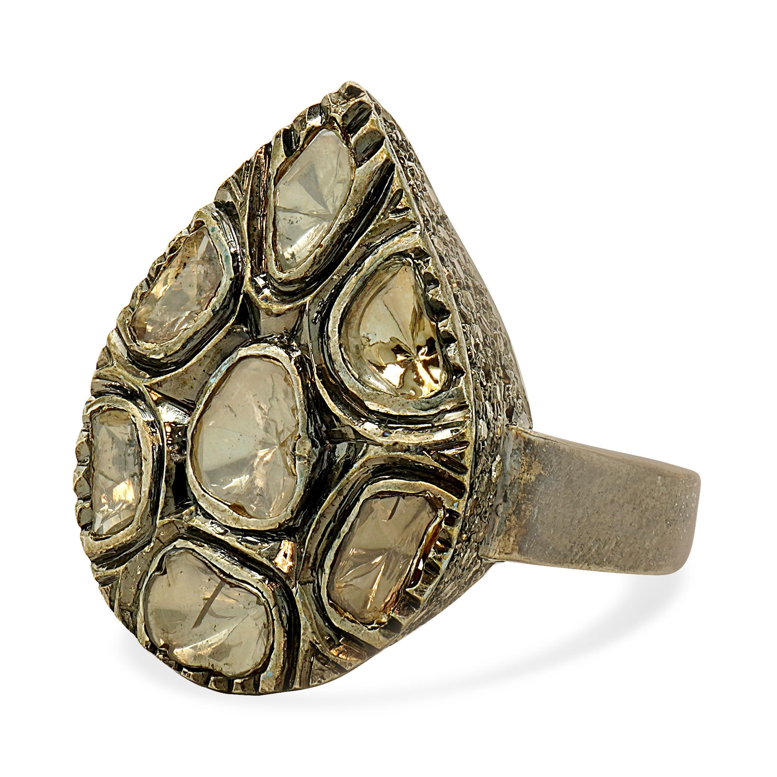 Designer: custom
Material: sterling silver & 14 Karat
Ring size: 8.75 (please allow two additional shipping days for sizing requests)
Weight: 13.93 grams