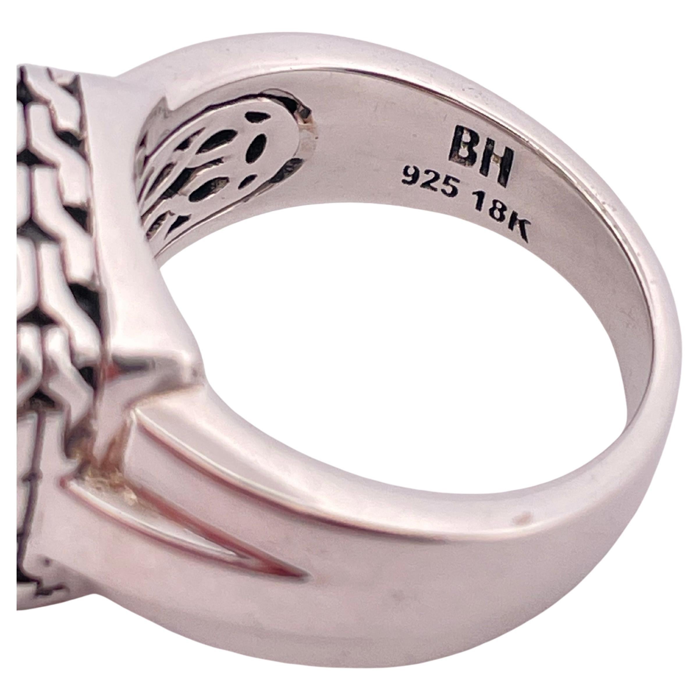 Bague Effy en argent sterling et or jaune 18k avec diamants et saphirs en vente 2