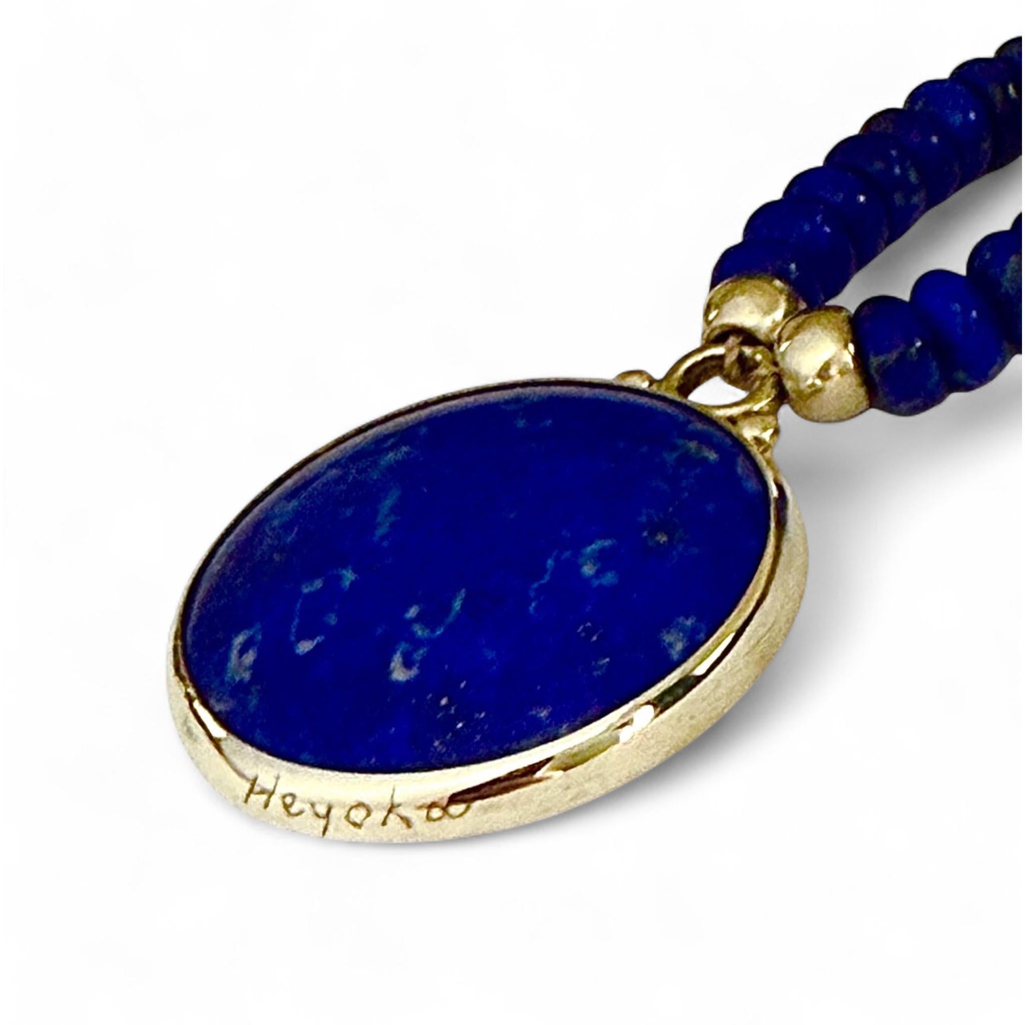 Ciondolo in argento sterling, oro 18kt, lapis e smeraldo, Heyoka Merrifield SUN EAGLE in vendita 2