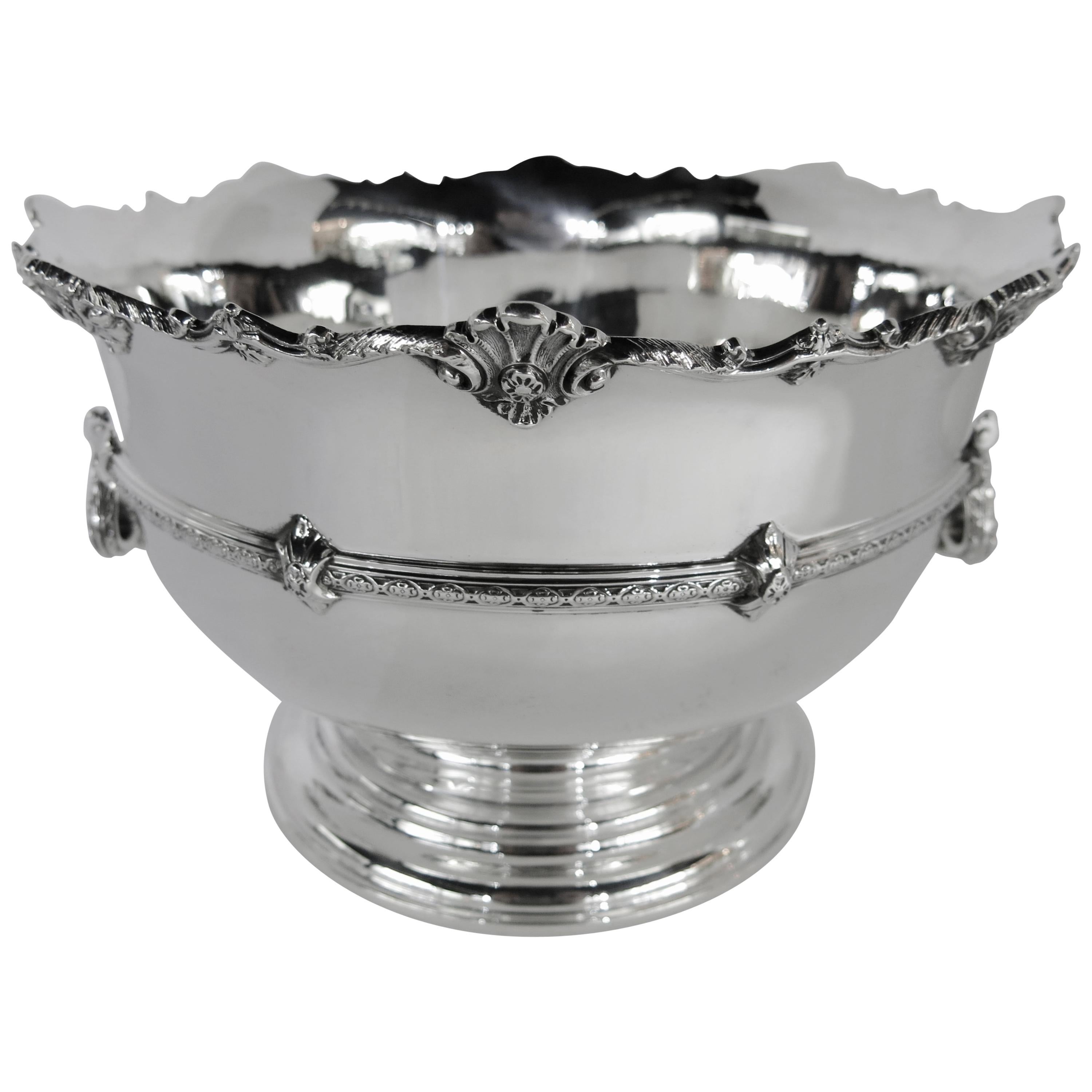 Sterling Silver 2 Handled Round Bowl, Lamerie Style