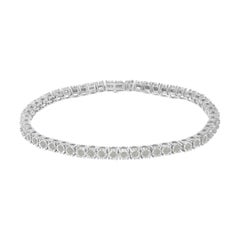 .925 Sterling Silver 2.00 Carat Diamond Tennis Bracelet