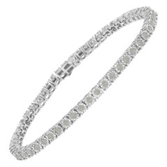 .925 Sterling Silver 2.00 Carat Diamond Tennis Bracelet