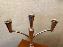 Mid-Century Modern Sterling Silver Candelabra from Taxco, 1960
