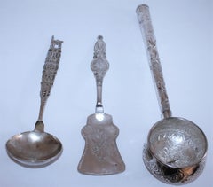 Sterling Silver 3 Pieces, Peruvian Serving Set