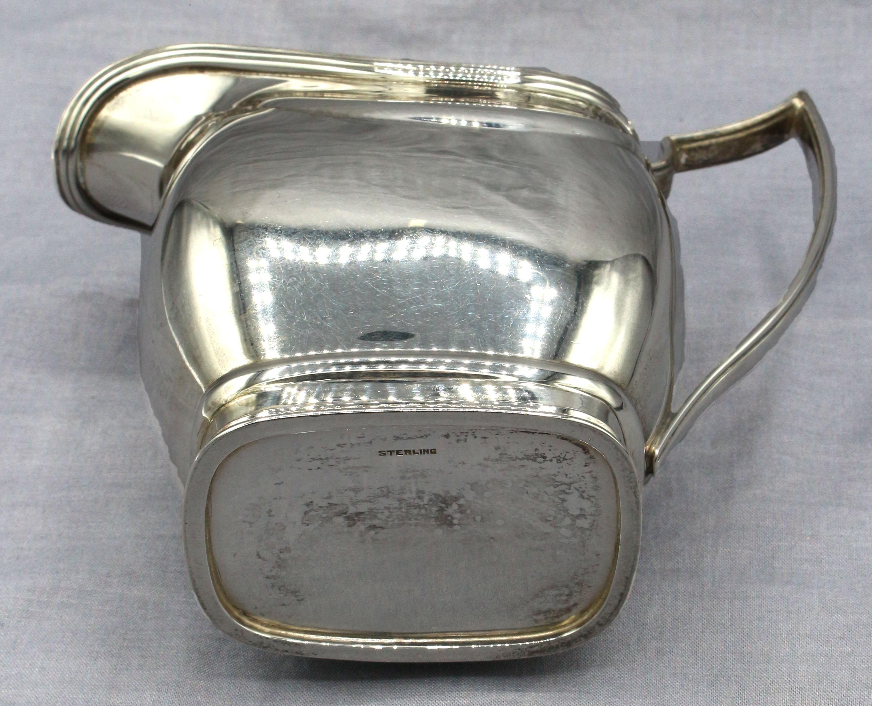Service à thé 3 pièces en argent Sterling par Towle, circa 1900-30 4