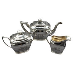 Antique Sterling Silver 3-Piece Tea Set by Towle, circa 1900-30