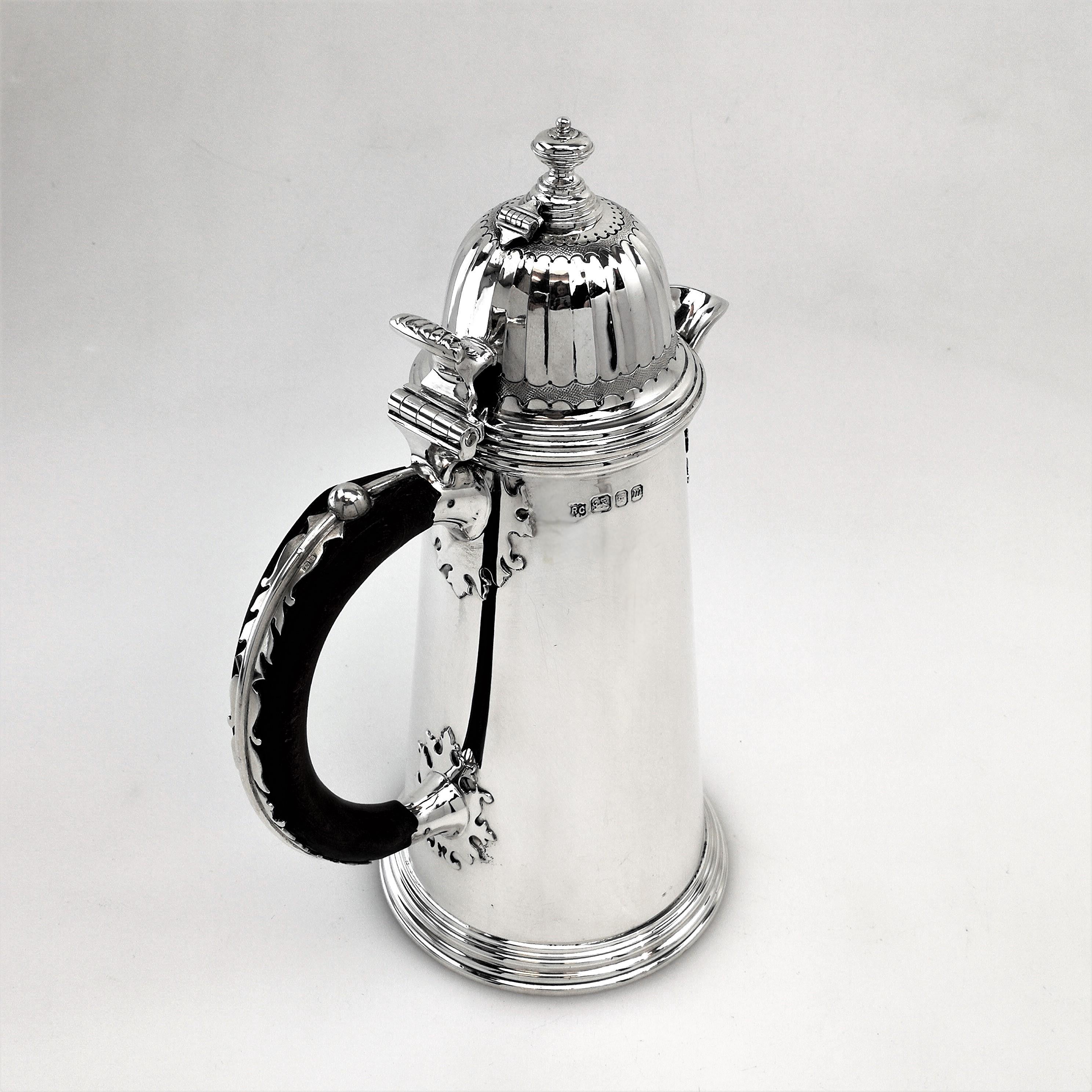 Queen Anne Sterling Silver 5-Piece Tea & Coffee Set 'Lukin Tea Set' 1967-1968