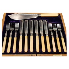 Sterling Silver 6-Person, 13 Piece Fish Set