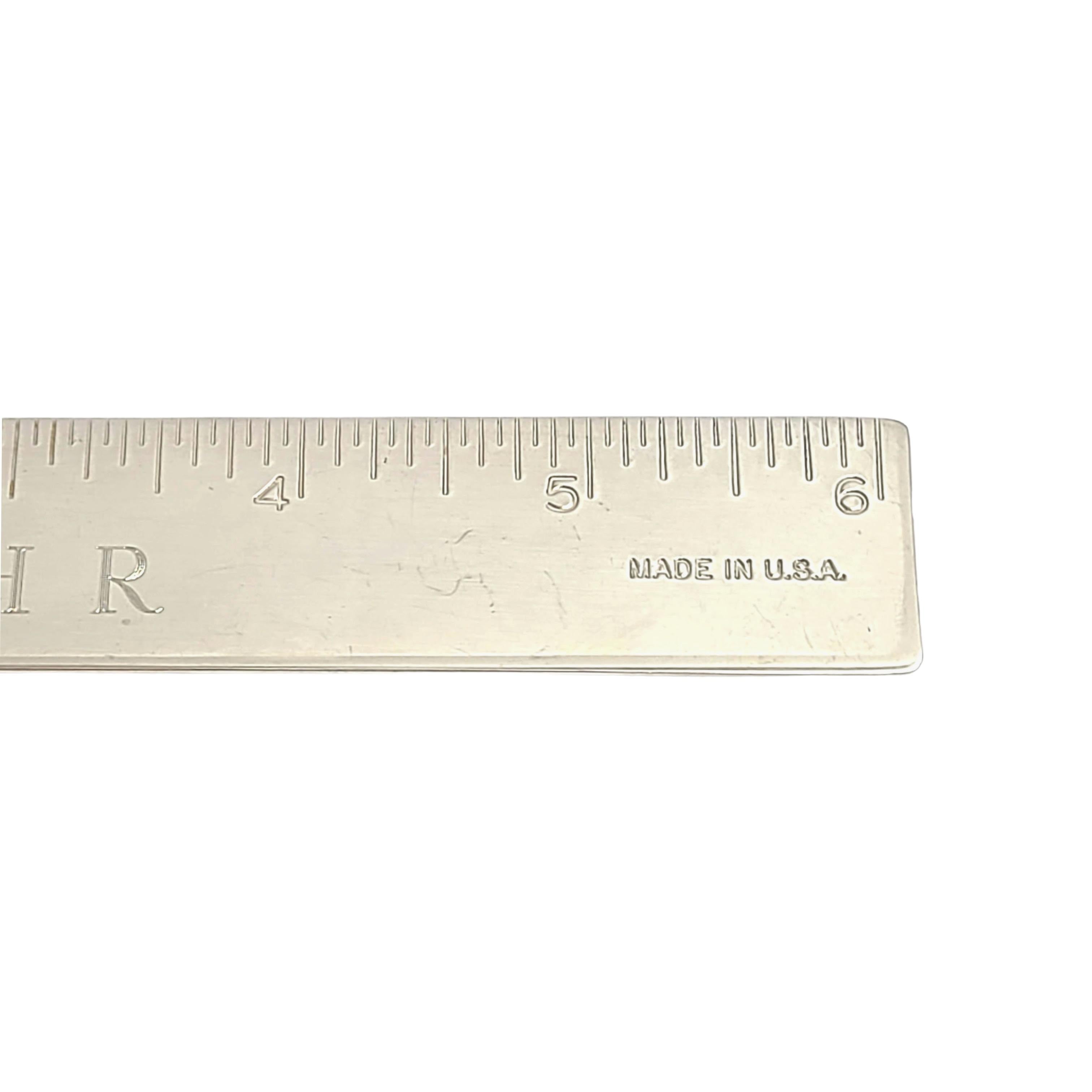 Ruler aus Sterlingsilber mit Monogramm, 6 für Damen oder Herren