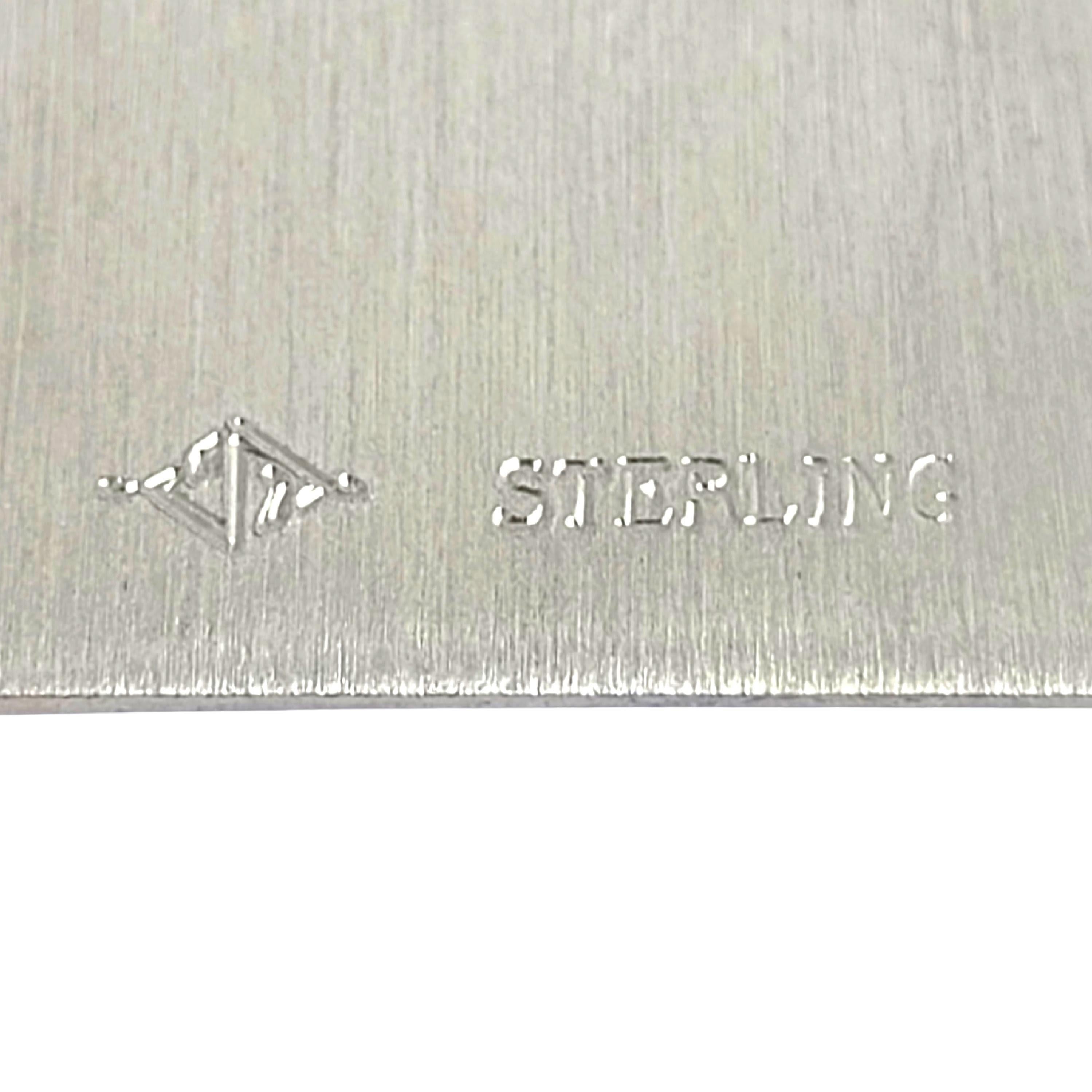 Ruler aus Sterlingsilber mit Monogramm, 6 2
