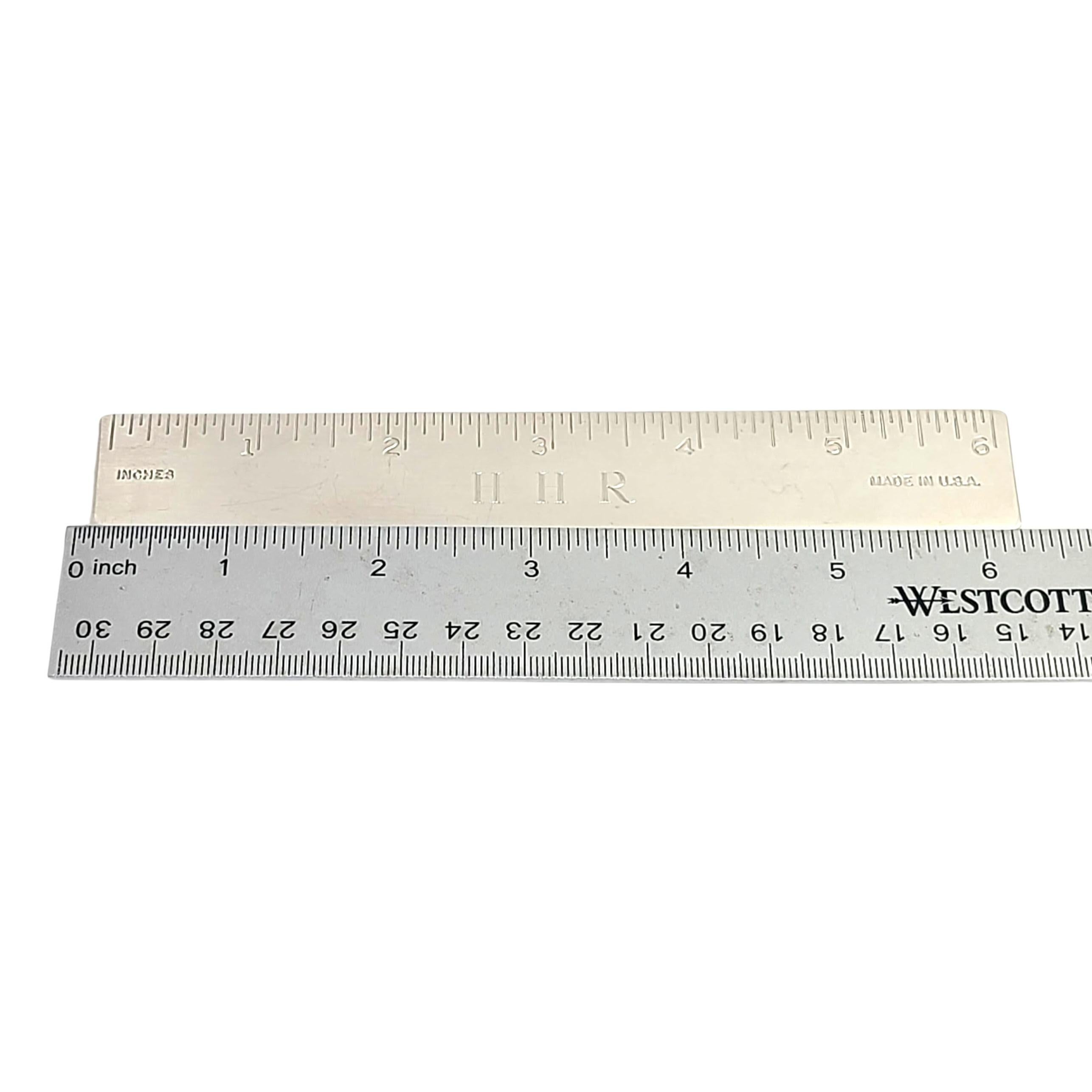 Ruler aus Sterlingsilber mit Monogramm, 6 3
