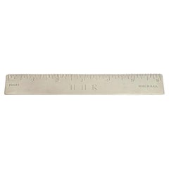 Sterling Silver 6" Ruler with Monogram
