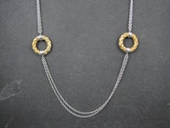 Sterling Silver 6-Station Circle Necklace Fifth Season by Roberto Coin