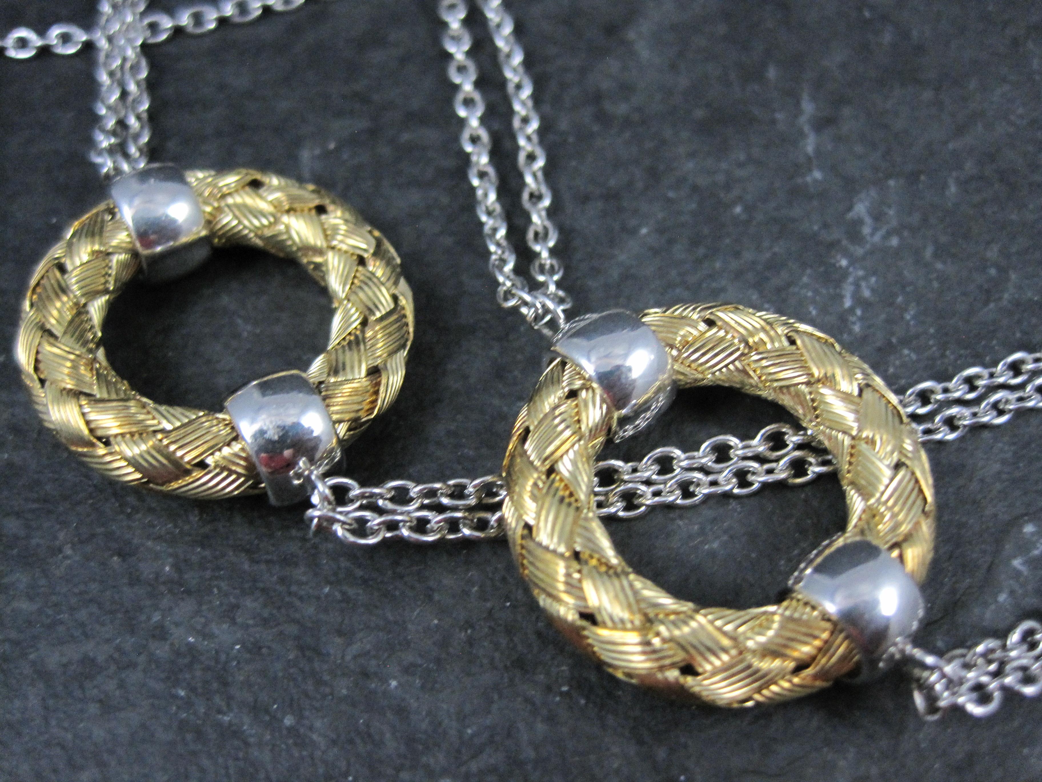 Sterling Silver 6-Station Circle Necklace Fifth Season by Roberto Coin 1