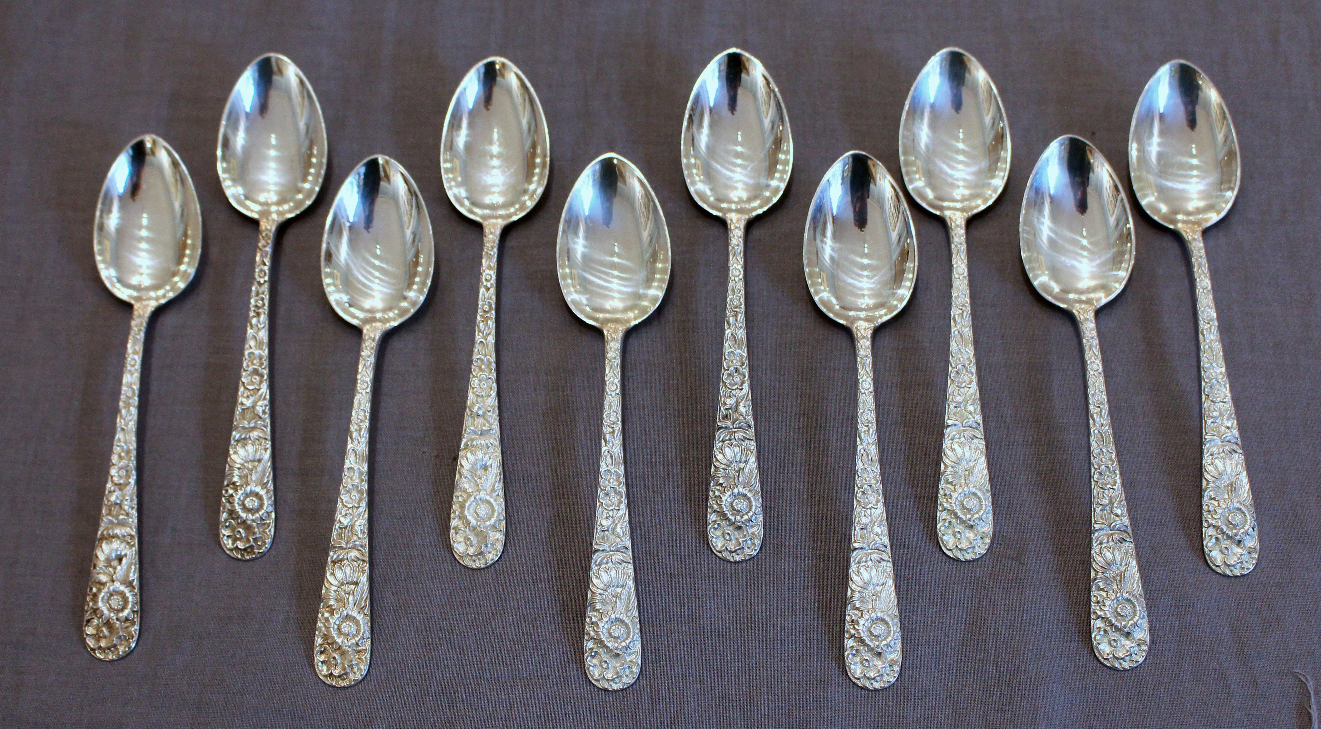 20ième siècle Service de couverts 60 pièces en A Silver par Kirk en vente