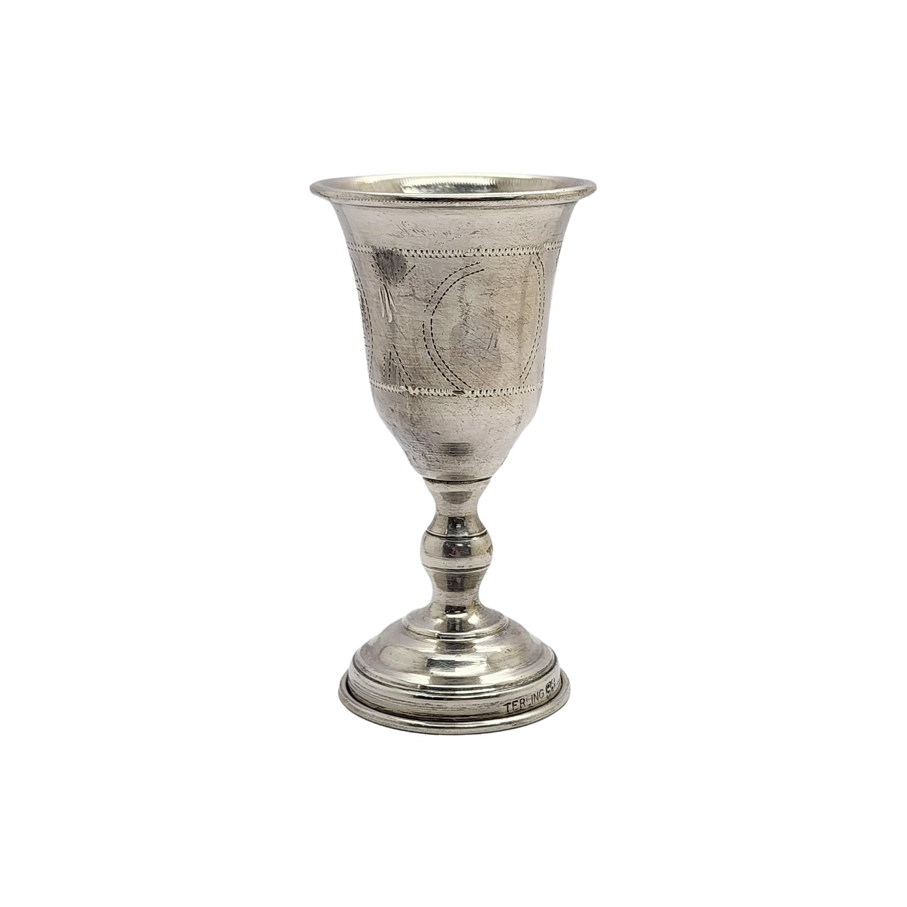 Women's or Men's Sterling Silver 84 Kiddush Cup #15754