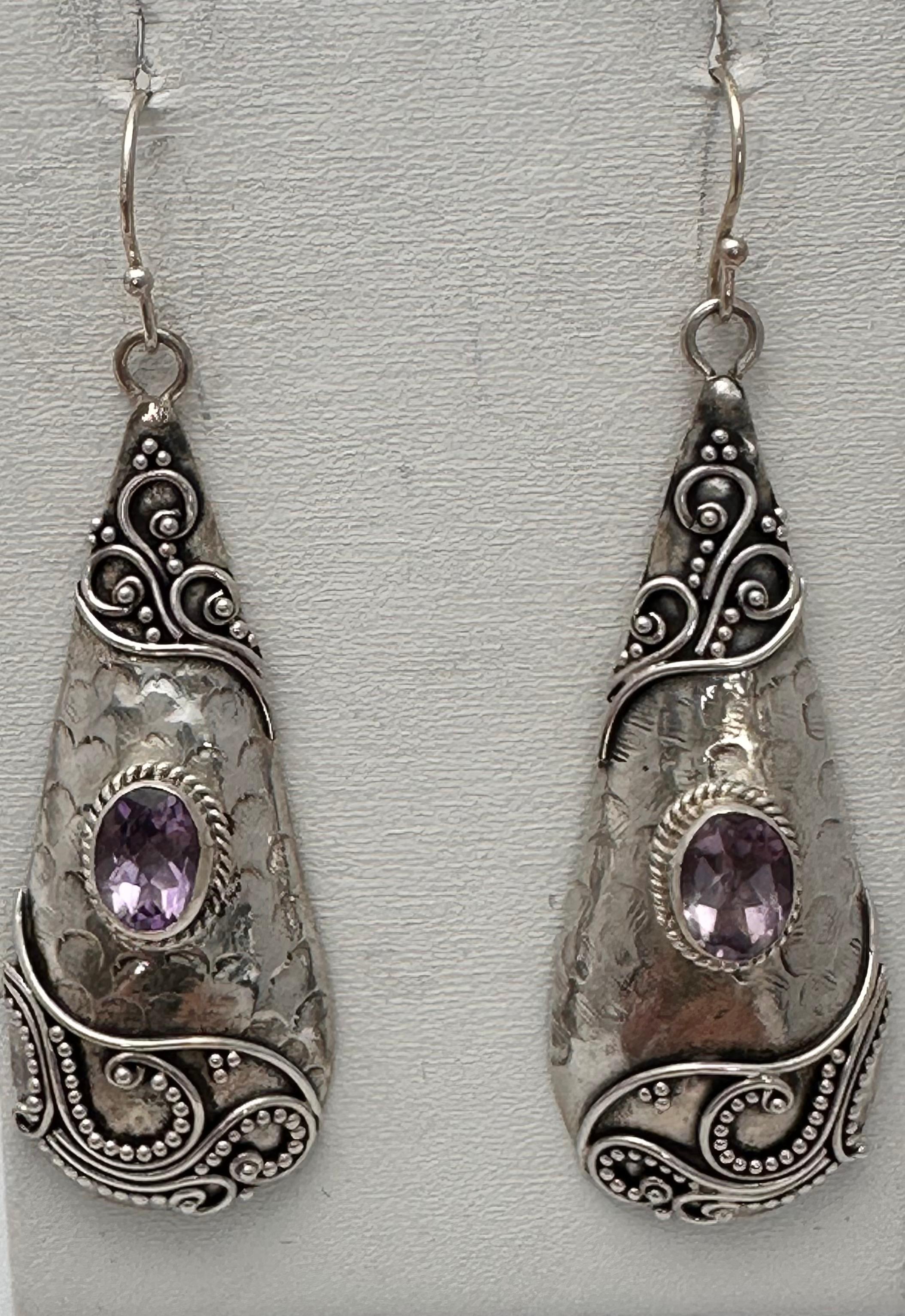 Oval Cut Sterling Silver .925 ~ Amethyst ~ 1